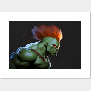 Blanka Street Fighter - Original Artwork Posters and Art